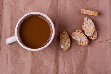 biscotti and coffee