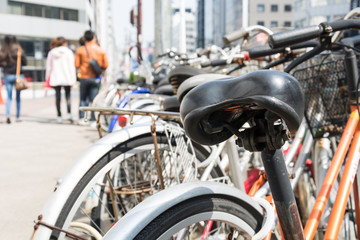 bike seat - soft focus with vintage film filter
