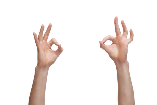 hand showing ok sign