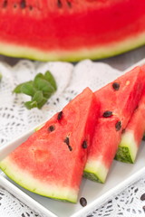 Slices of watermelon