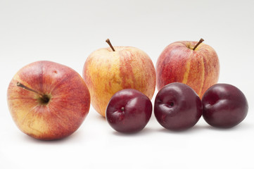 apple and plums
