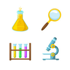 Science symbols.