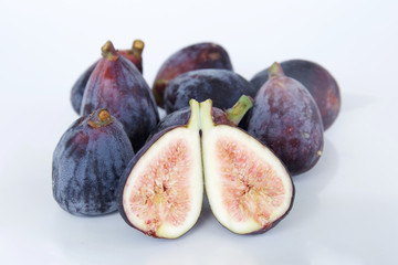 Organic figs isolated on white background
