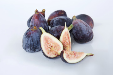 Organic figs isolated on white background
