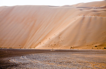 Amazing sand dune formations in Liwa oasis, United Arab Emirates