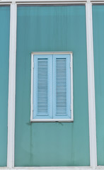 old wood window in vintage style