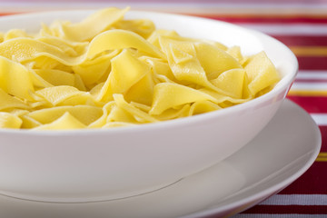 Boiled tagliatelle