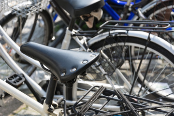 bike seat - soft focus with vintage film filter