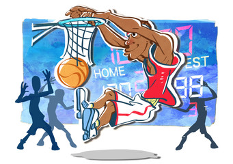 basketball player and dunk © JJ