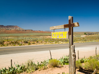 Old West Style Sign