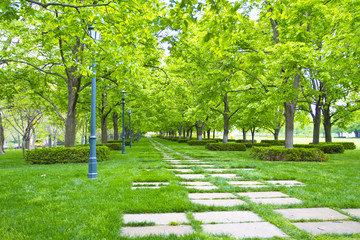 Obraz premium Kansas City Museum Garden Walk