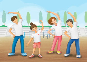 Obraz premium health exercise