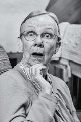 Surprised Senior Woman