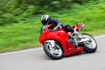 Tuinposter Motorbike racing © sergio37_120