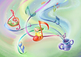 Illustration of childhood