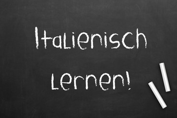 Fototapeta premium Italienisch lernen