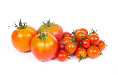 Variety of different colour tomatoes