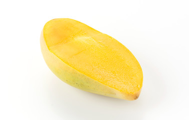fresh mango on white background