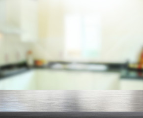 Table Top And Blur Interior Background