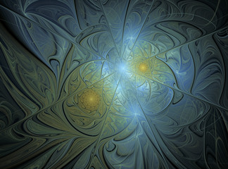 Abstract fractal background with light