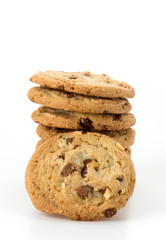 milk chocolate toffee almond cookies