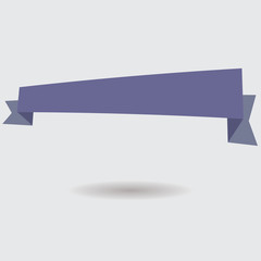 Fototapeta na wymiar Blue realistic detailed curved paper sale banner. Ribbon. Vector illustration