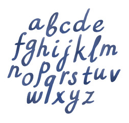 Watercolor letters