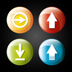 Arrows digital design.