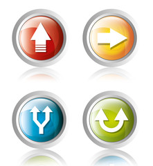 Arrows digital design.