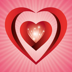 Romantic love design.