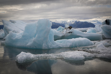 jokulsarlon, gletsjerlagune in ijsland
