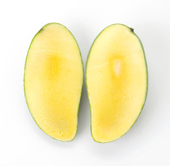 fresh mango on white background