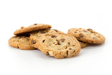 milk chocolate toffee almond cookies