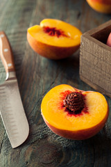 Raw Organic Yellow Peaches