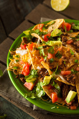 Loaded Beef and Cheese Nachos