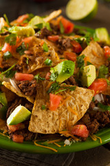 Loaded Beef and Cheese Nachos