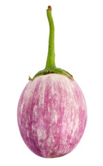 heirloom eggplant isolated on white © julied