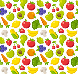 Fruit and vegetable pattern