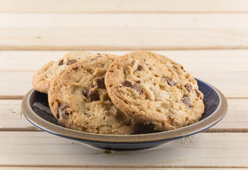 milk chocolate toffee almond cookies