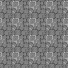 Squares & Circles Pattern - 89586152
