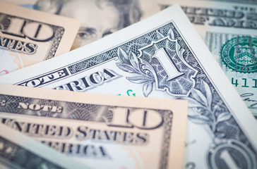 The dollar banknotes for business and finance concept