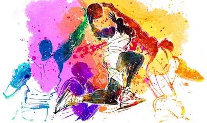 Gordijnen Illustration of sports © kpg_ivary