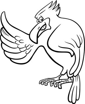 Eagle Character Coloring Book