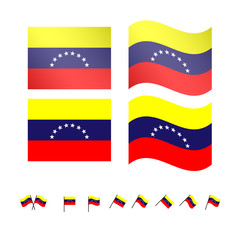 Venezuela Flags EPS 10