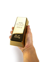 Gold bars and Financial concept, studio shots
