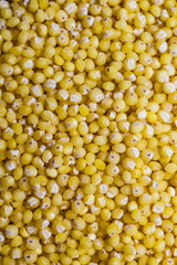 Millet groats as food background