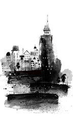 Obraz premium Illustration of city