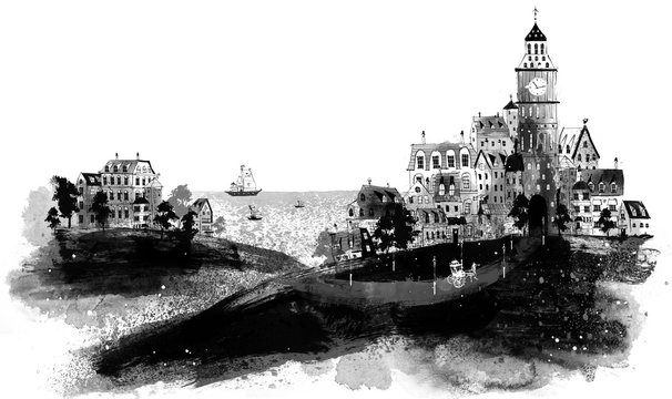 Illustration of city