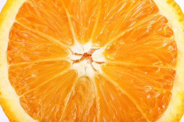 Sliced orange, closeup