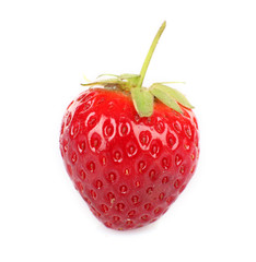 Fresh strawberry isolated on white